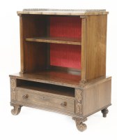 Lot 1792 - A Regency rosewood dwarf bookcase