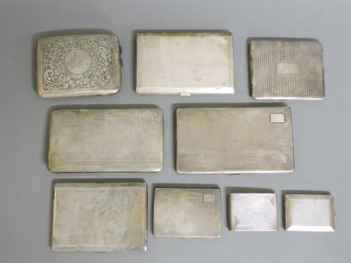 Lot 1149 - Seven cigarette cases
