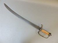 Lot 1479 - An antique horn handled hunting sword