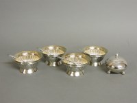 Lot 1264 - Four Victorian silver salts
