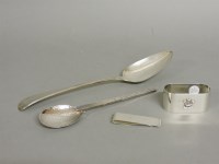 Lot 1142 - A George III silver tablespoon
