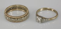 Lot 1038 - A single stone diamond ring