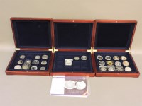 Lot 1182 - Approximately thirteen silver proof crown size coins