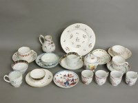 Lot 1446 - A collection of English 18th century porcelain tea bowls