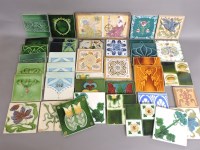 Lot 1555 - A collection of moulded and printed Victorian and later 6in tiles