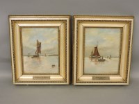 Lot 1769 - Dutch School
'SUNRISE ON THE MEDWAY';'SUNSET AFTER RAIN'
Inscribed with titles