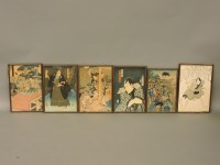 Lot 1698 - Six Japanese wood block prints