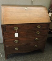 Lot 1850 - A George III mahogany bureau