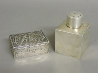 Lot 1266 - A silver dressing table box
