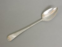 Lot 1272 - A George III old English pattern basting spoon