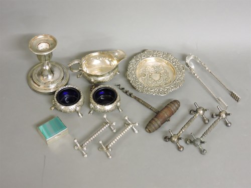 Lot 1180 - A George II silver sauce boat