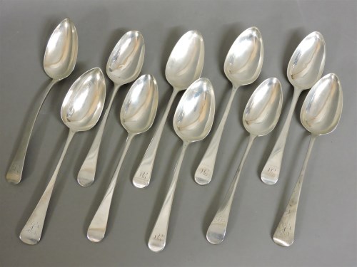 Lot 1146 - George III old English spoons