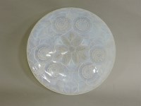 Lot 1472 - A French moulded glass charger