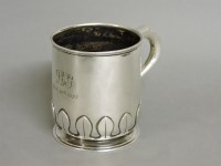 Lot 1269 - A silver christening tankard