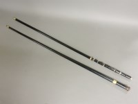 Lot 1638 - A novelty ebony piccolo mounted walking stick