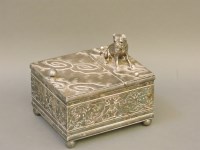 Lot 1288 - A Victorian silver plated cigar humidor and tobacco box