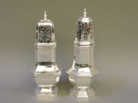 Lot 1291 - Two modern silver casters