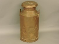 Lot 1823 - A large copper milk urn