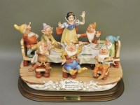 Lot 1607 - A very large figure group of Walt Disney's Snow White and the Seven Dwarfs