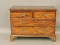 Lot 1782 - A Georgian mahogany chest of drawers