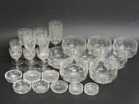 Lot 1176 - A set of eight glass finger bowls