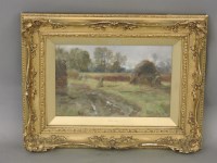 Lot 1751 - Henry John Yeend King (1855-1924)
HAYSTACKS 
Signed l.r.