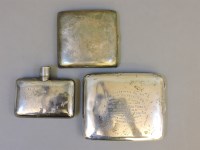 Lot 1260 - Two silver cigarette cases