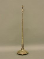 Lot 1834 - A silver plated standard lamp