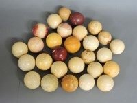 Lot 1102 - A collection of twenty-eight Victorian ivory snooker balls