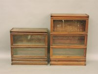 Lot 1858 - Two Globe Wernicke bookcases