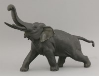 Lot 284 - A bronze Elephant