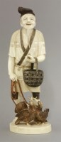 Lot 316 - An ivory Cormorant Fisherman