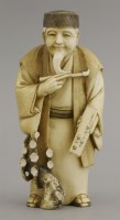 Lot 319 - An ivory Bonsai Seller