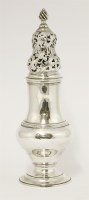 Lot 33 - A large George III silver caster