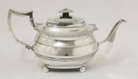 Lot 45 - A George III silver teapot