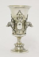 Lot 1 - A 19th century Russian parcel gilt vodka cup