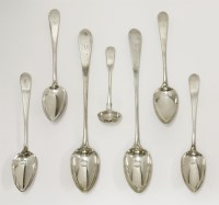 Lot 206 - A collection of George III Scottish silver flatware