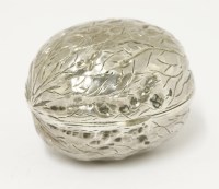 Lot 280 - A Victorian novelty silver box