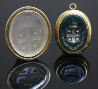 Lot 435 - A large late Georgian gold seal