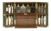 Lot 52 - A George III mahogany apothecary chest