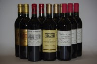 Lot 567 - Assorted 2000 Red Bordeaux to include three bottles each: Château Batailley