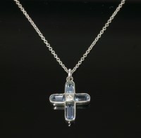 Lot 574 - An 18ct white gold