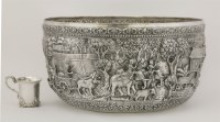 Lot 24 - A massive Indian silver bowl