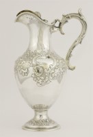 Lot 80 - A Victorian silver hot water jug