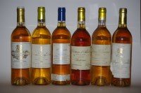 Lot 46 - Assorted Sweet Wines to include one bottle each: Château Coutet
