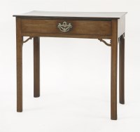 Lot 453 - A George III mahogany side table