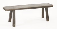 Lot 454 - An oak bench