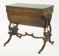 Lot 353 - A Regency mahogany worktable