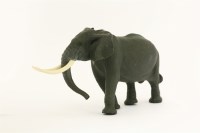Lot 46 - A jasper elephant