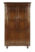 Lot 468 - A George IV mahogany corner cupboard